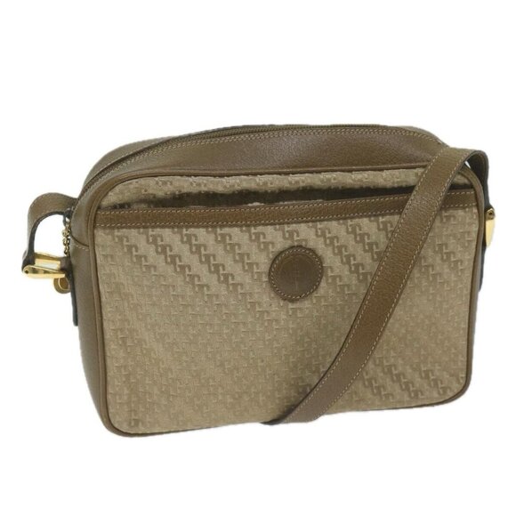 GUCCI Shoulder Bag Canvas Beige Brown Auth - Picture 1 of 16